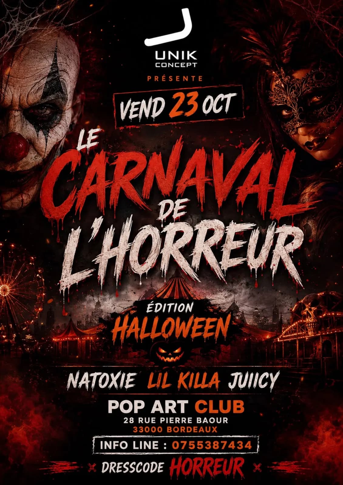 đ Le Carnaval De Lâhorreur đ Edition Halloween đ Natoxie Lil Killa Juiicy đ Pop Art Club