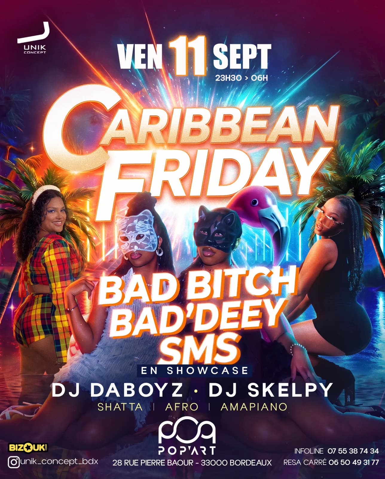 âïž Les Sms En Showcase Au Pop Art âïž Lâunik Caribbean Friday âïž