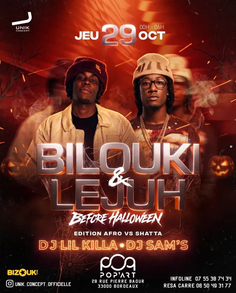 ☠️ Bilouki & Lejuh En Showcase Au Pop Art ☠️ Before Halloween ☠️